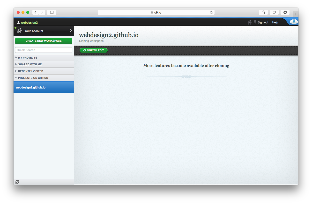Cloning our repository